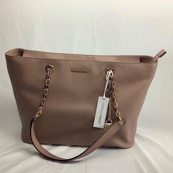 Michael Kors Fawn Mercer Kors Studio Leather Tote - Picture 2 of 15